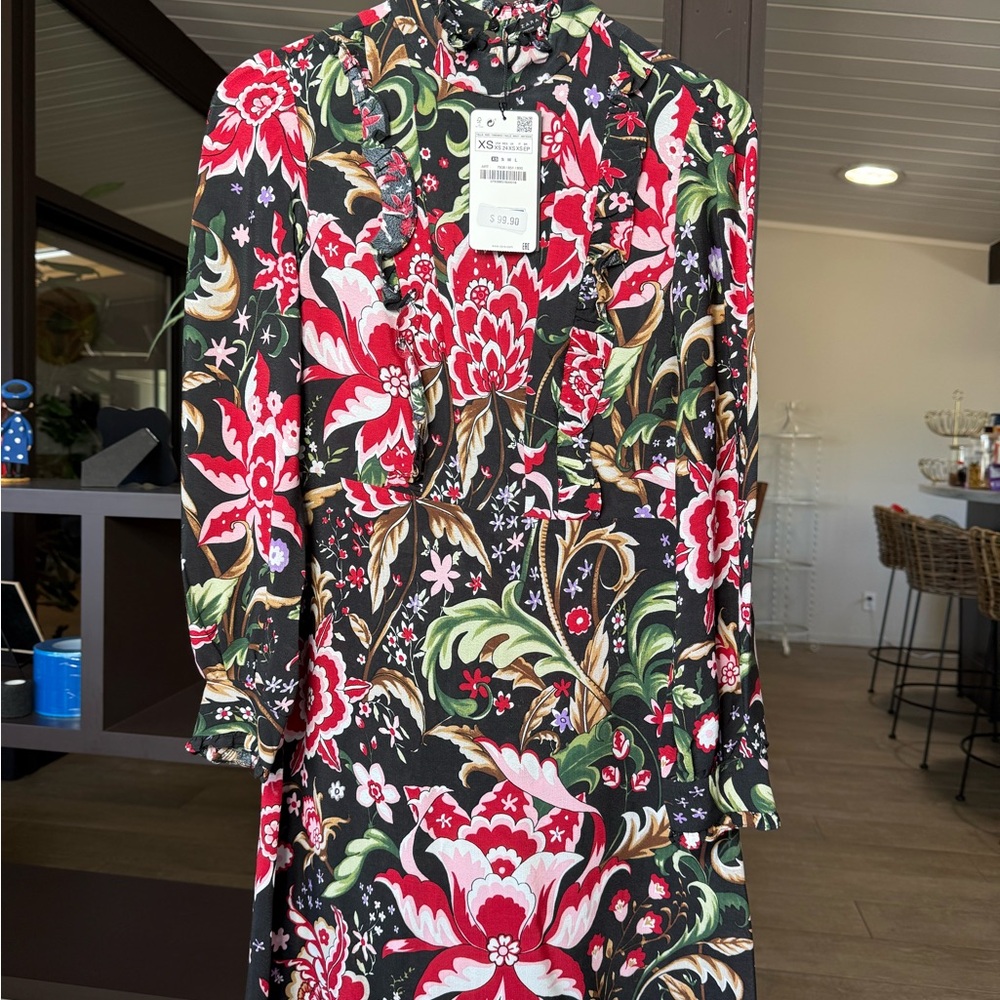 Floral Long Sleeve Dress
